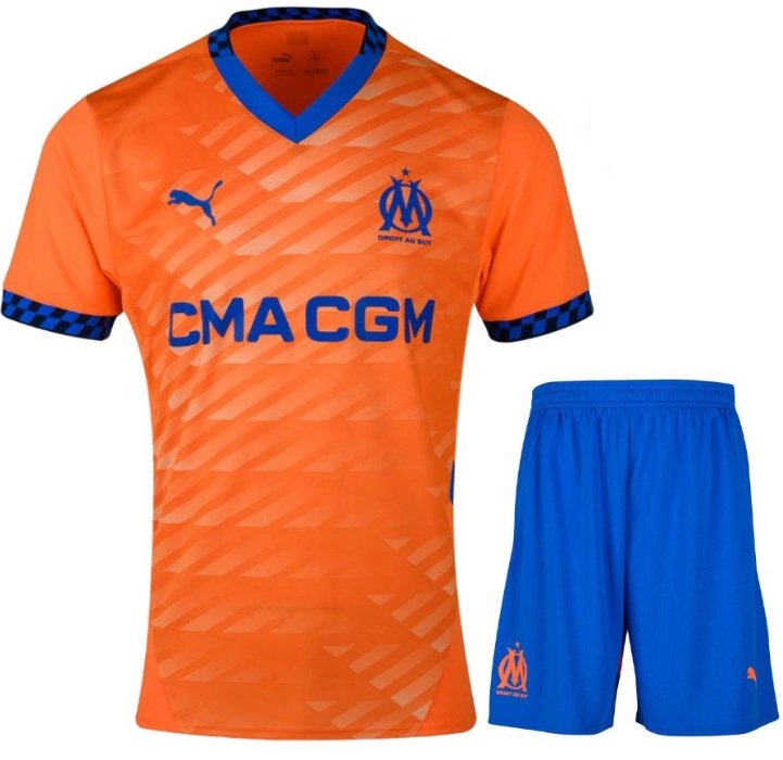 Kit infantil III Olympique de Marseille 2024 2025 Puma oficial